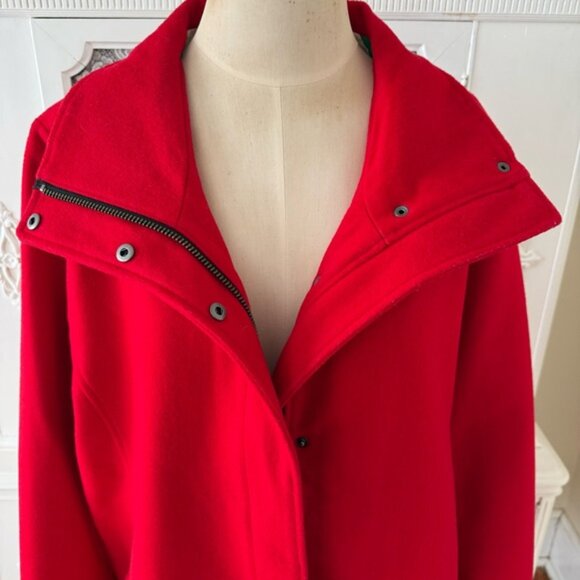 Pendleton Cherry Red Cascade Wool Coat - Picture 3 of 12